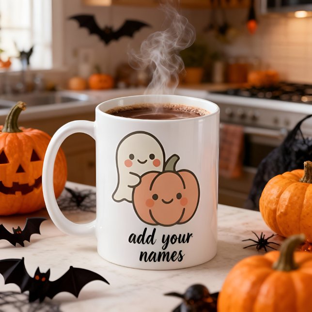 Taza De Café Mug de Halloween de calabaza fantasma lindo person (Subido por el creador)