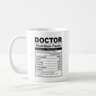 Taza De Café Mug de hecho de nutrición médica