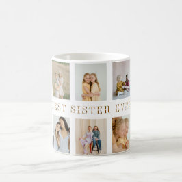 Taza De Café Mug de hermanas personalizadas | Fotos personaliza
