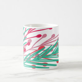Taza De Café Mug de hojas y bayas