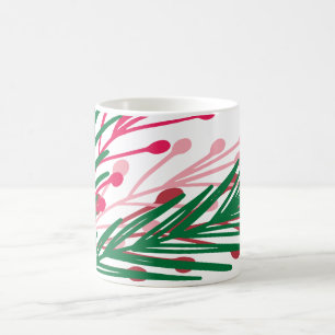 Taza De Café Mug de hojas y bayas