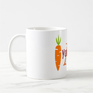 Taza De Café Mug de honestidad personalizada Veggie Carrot Love