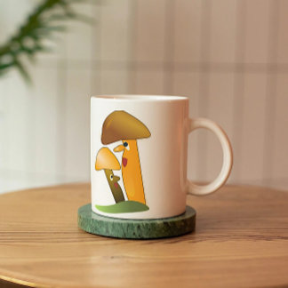 Taza De Café Mug de hongos hablantes