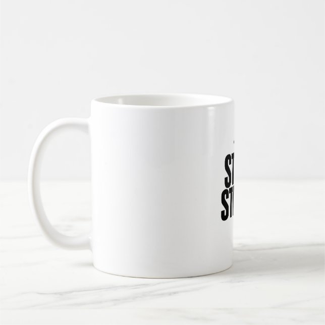 Taza De Café Mug de icono del puño fuerte (Izquierda)