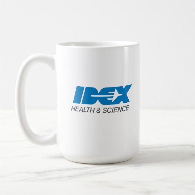 Taza De Café Mug de IDEX para la salud y la ciencia (Izquierda)
