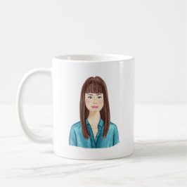 Taza De Café Mug de imagen de acuarela personalizada