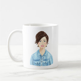 Taza De Café Mug de imagen de acuarela personalizada