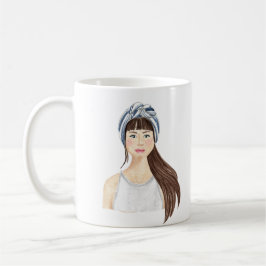 Taza De Café Mug de imagen de acuarela personalizada