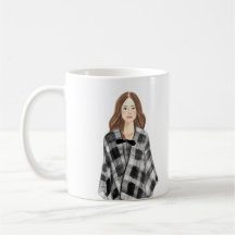 Mug de imagen de acuarela personalizada