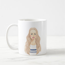 Taza De Café Mug de imagen de acuarela personalizada