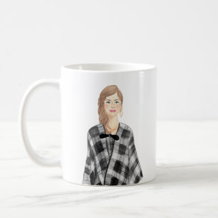Taza De Café Mug de imagen de acuarela personalizada