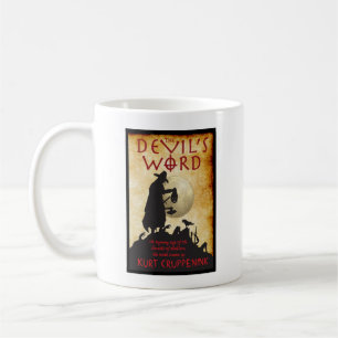 Taza De Café Mug de imagen de portada de palabras del diablo