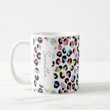 Mug de impresión animal colorida personalizada