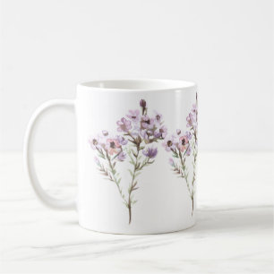 Taza De Café Mug De Impresión De Flor Silvestre Ilustrado A Man