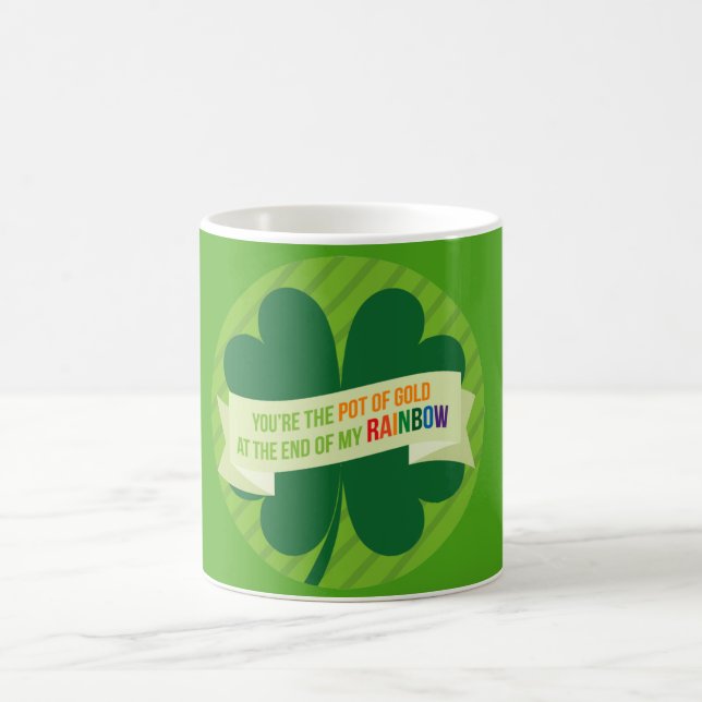 Taza De Café Mug de impresión verde de San Patricio (Centro)