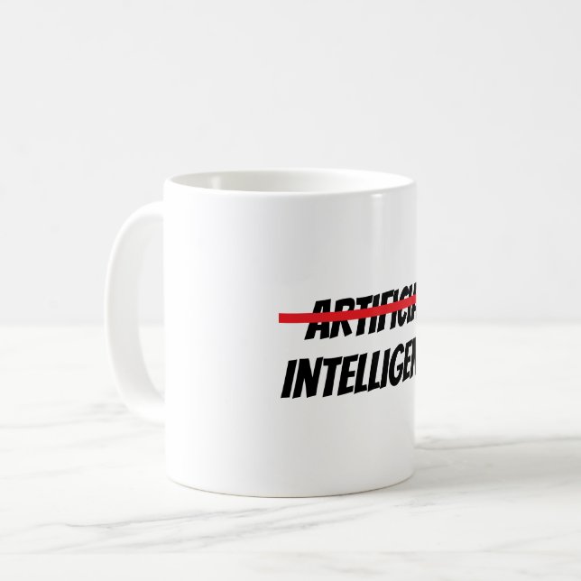 Taza De Café Mug de inteligencia artificial (Anverso izquierdo)