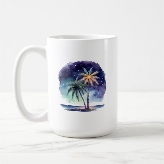 Taza De Café Mug de Isla Tropical (Izquierda)