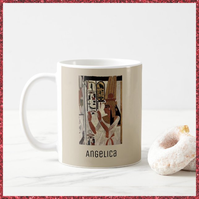 Taza De Café Mug de jeroglíficos egipcios personalizados (Bookmark my store! https://www.zazzle.com/store/capricepetit)