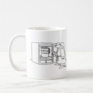 Taza De Café Mug de jugos creativos de dos lados