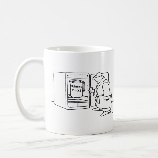 Taza De Café Mug de jugos creativos de dos lados (Izquierda)