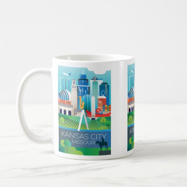 Taza De Café Mug de Kansas City (Izquierda)
