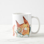 Taza De Café Mug de Kitties de punto<br><div class="desc">Dos adorables gatitos se amontonan en una bufanda gigante de punto. Ilustracion acuarela de Katherine Elliott. www.RiveGaucheCraft.com</div>