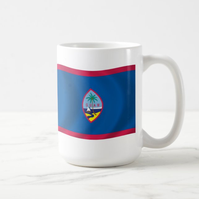 Taza De Café Mug de la bandera de Guam (Derecha)