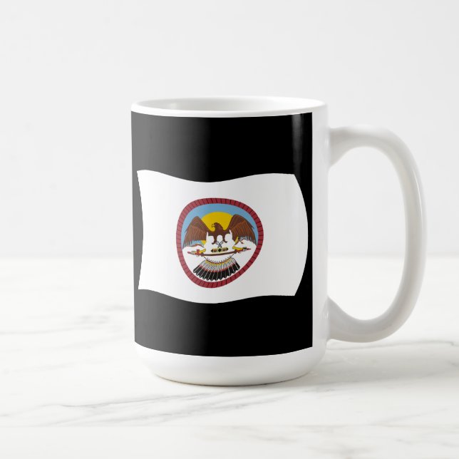 Taza De Café Mug de la bandera de la tribu Ute (Derecha)