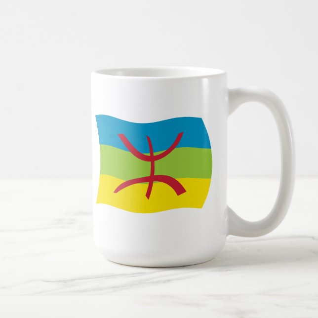 Taza De Café Mug de la bandera del pueblo bereber (Derecha)