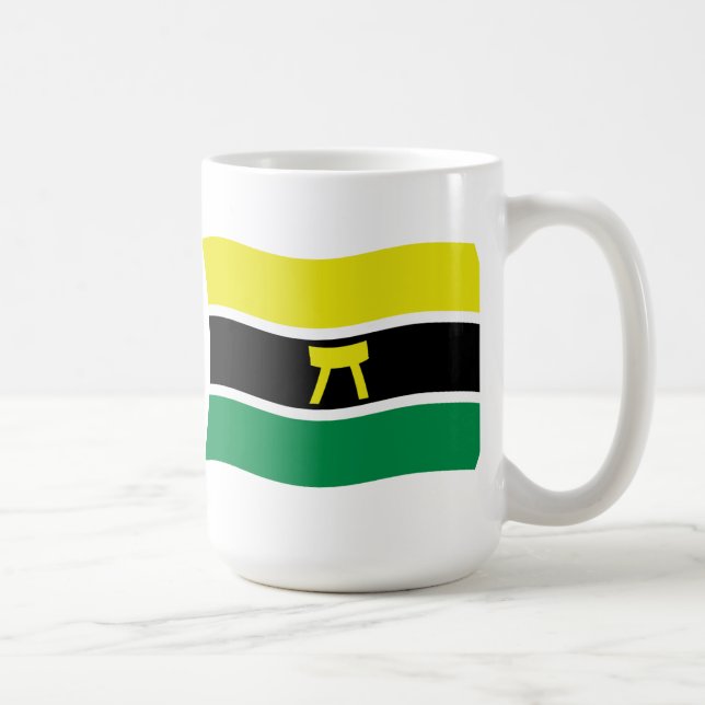Taza De Café Mug de la bandera del pueblo de Ashanti (Derecha)