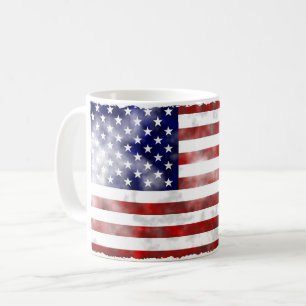 Taza De Café Mug de la bandera estadounidense