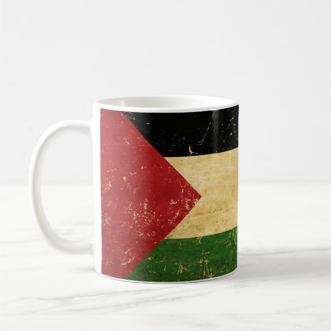 Taza De Café Mug de la bandera palestina (Izquierda)