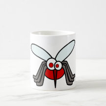 Mug. de la caricatura de mosquitos