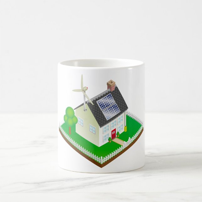 Taza De Café Mug de la casa de energía renovable (Subido por el creador)