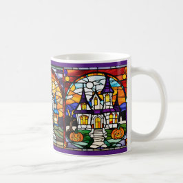 Taza De Café Mug De La Casa De Vidrio Manchado