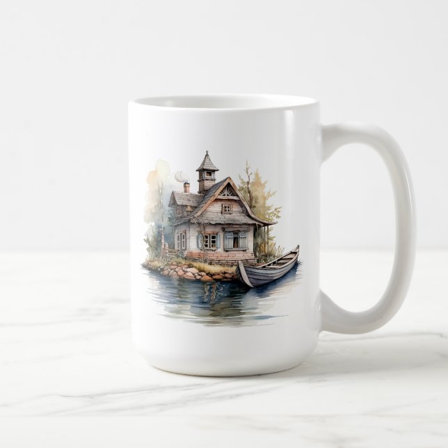 Taza De Café Mug de la casa del barco (Derecha)