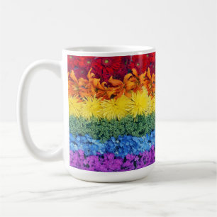Taza De Café Mug de la colección de flores del orgullo LGBTQ