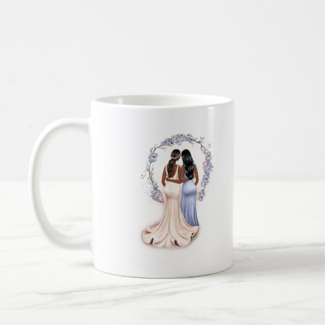 Taza De Café Mug de la dama de honor personalizada (Izquierda)