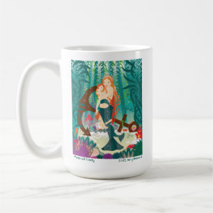 Taza De Café Mug de la familia de las sirenas (pelirrojas)