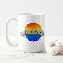 Mug de la insignia personalizada de respeto LGBTQ