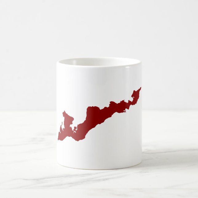 Taza De Café Mug de la isla de los pescadores - Rojo (Centro)