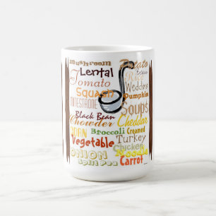 Taza De Café Mug de la sopa de otoño (marrón)