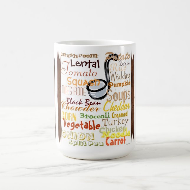 Taza De Café Mug de la sopa de otoño (marrón) (Centro)