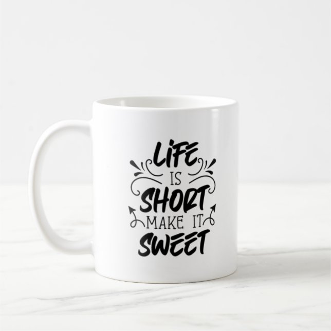 Taza De Café Mug de la vida dulce (Izquierda)