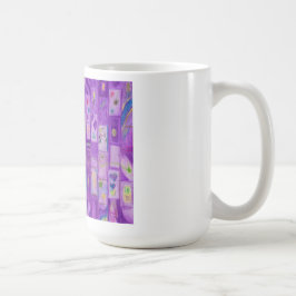 Taza De Café Mug. de ladrillos morados suaves