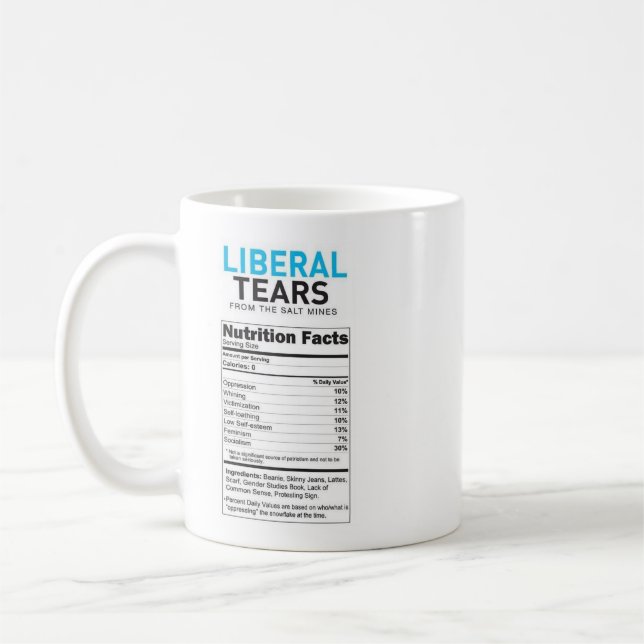 Taza De Café Mug de lágrimas liberales (Izquierda)