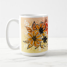 Mug de las flores de otoño