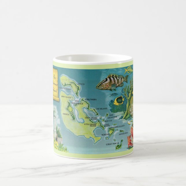 Taza De Café Mug de las islas Bahama (Centro)