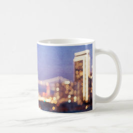 Taza De Café Mug de las luces de Bokeh en el Skyline de San Fra