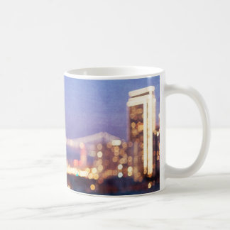 Taza De Café Mug de las luces de Bokeh en el Skyline de San Fra